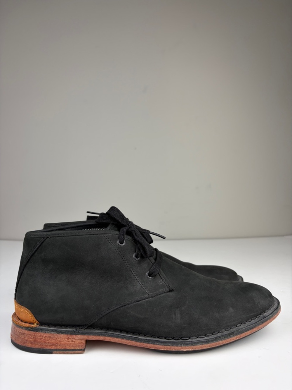 Sebago Halyard Chukka Boots Black‎ Nubuck Leather Men’s Size 9